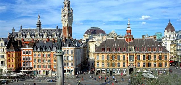 Vue de la place du Général-de-Gaulle (Grand′Place) à Lille